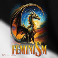 Feminism Dragon Fantasy Toddler Fine Jersey T-Shirt thumb 2
