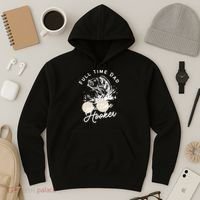 Father's Day Full Time Dad Part Time Hooker Gift Fishing Dad Hoodie thumb 3