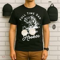 Father's Day Full Time Dad Part Time Hooker Gift Fishing Dad T-Shirt thumb 6