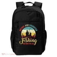 Father Daughter Fishing Partner For Life Retro Matching Dad Backpack thumb 0