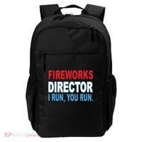 Fireworks Director Funny I Run You Run Backpack thumb 0