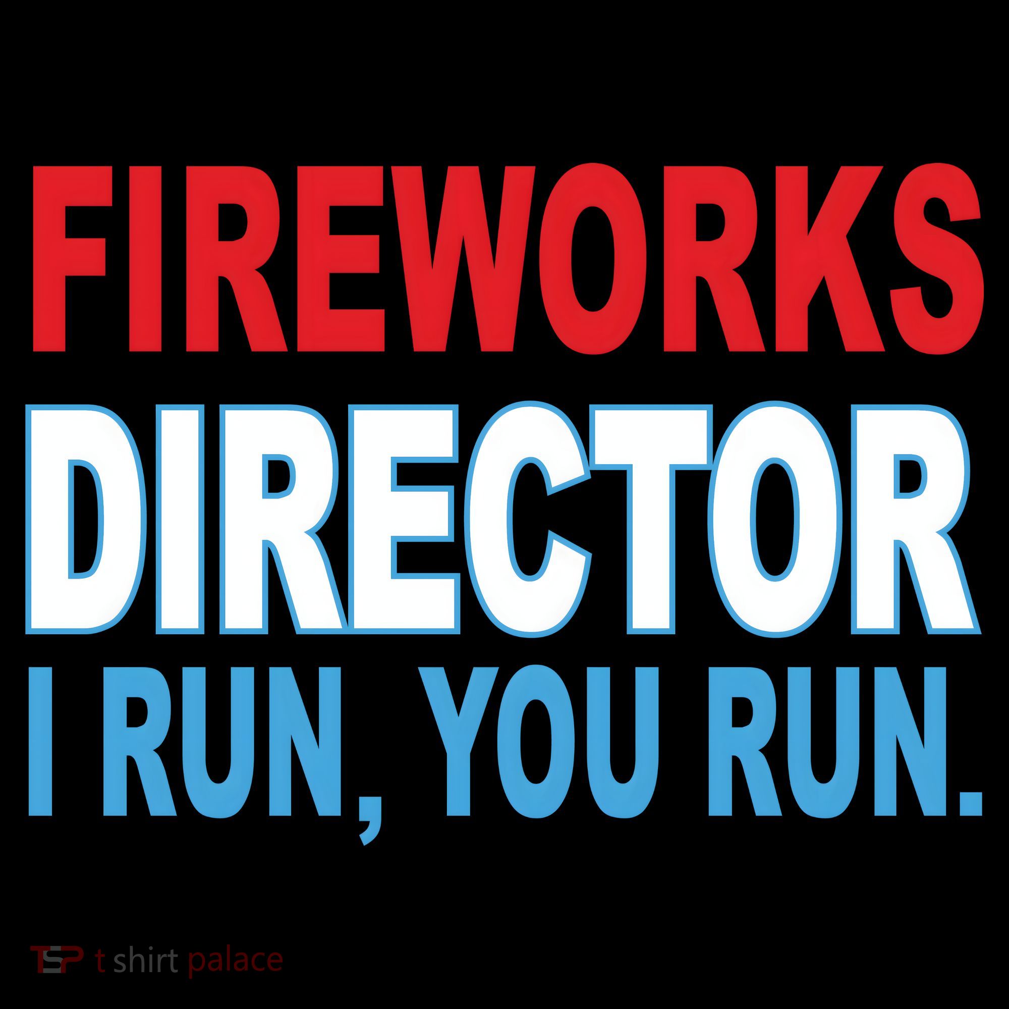 Fireworks Director Funny I Run You Run Women's Tank Top