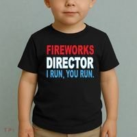 Fireworks Director Funny I Run You Run Toddler T-Shirt thumb 2