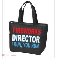 Fireworks Director Funny I Run You Run Tote Bag thumb 3