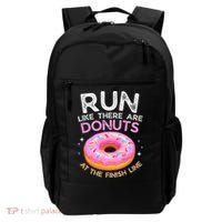 Funny Donut Finish Line Marathon Gift Backpack thumb 0