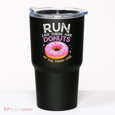 Funny Donut Finish Line Marathon Gift Tumbler