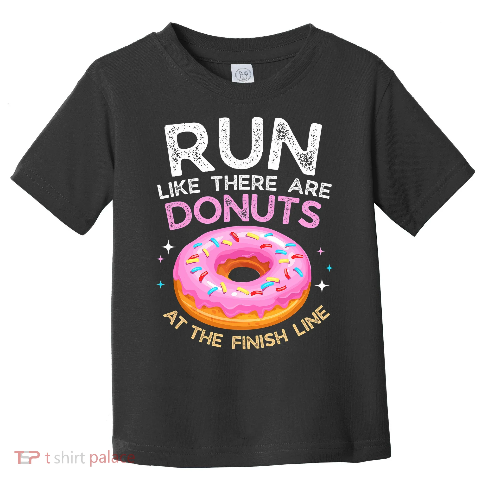Funny Donut Finish Line Marathon Gift Toddler T-Shirt