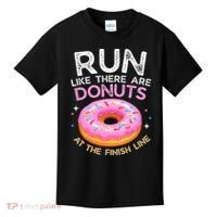 Funny Donut Finish Line Marathon Gift Kids T-Shirt thumb 0