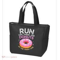Funny Donut Finish Line Marathon Gift Tote Bag thumb 3
