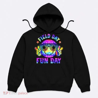 Field Day Fun Day Colorful Teacher Students Hoodie