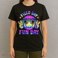 Field Day Fun Day Colorful Teacher Students T-Shirt thumb 4