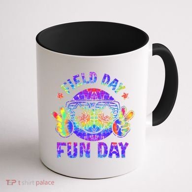 Field Day Fun Day Colorful Teacher Students Coffee Mug back