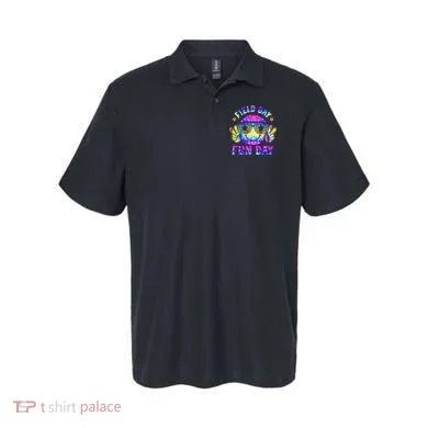 Field Day Fun Day Colorful Teacher Students Polo
