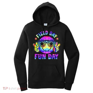 Field Day Fun Day Colorful Teacher Students Women's Hoodie