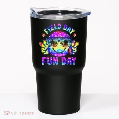 Field Day Fun Day Colorful Teacher Students Tumbler