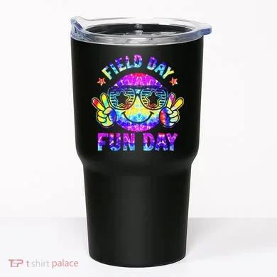 Field Day Fun Day Colorful Teacher Students Tumbler