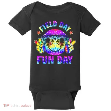 Field Day Fun Day Colorful Teacher Students Baby Bodysuit