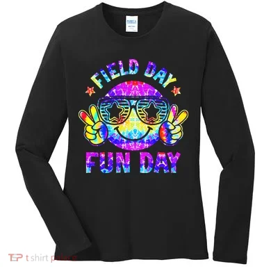 Field Day Fun Day Colorful Teacher Students Women's Long Sleeve Shirt