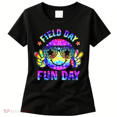 Field Day Fun Day Colorful Teacher Students Women's T-Shirt