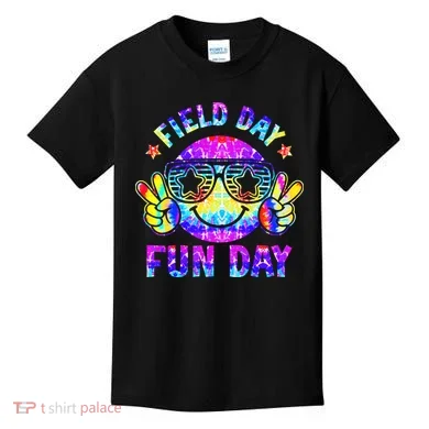 Field Day Fun Day Colorful Teacher Students Kids T-Shirt