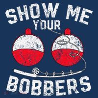 Fathers Day Funny Show Me Your Bobbers Cool Fishing Women's Tank Top thumb 5