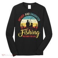 Father Daughter Fishing Partner For Life Retro Matching Dad Long Sleeve Shirt thumb 0