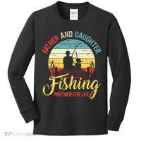 Father Daughter Fishing Partner For Life Retro Matching Dad Kids Long Sleeve Shirt thumb 0