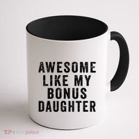 Fathers Day From Stepdaughter Awesome Like My Daughter Coffee Mug thumb 1