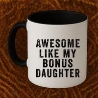 Fathers Day From Stepdaughter Awesome Like My Daughter Coffee Mug thumb 2