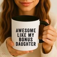 Fathers Day From Stepdaughter Awesome Like My Daughter Coffee Mug thumb 3