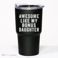 Fathers Day From Stepdaughter Awesome Like My Daughter Tumbler thumb 0