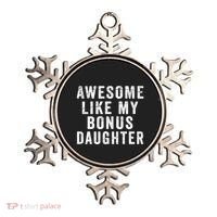Fathers Day From Stepdaughter Awesome Like My Daughter Ornament thumb 0