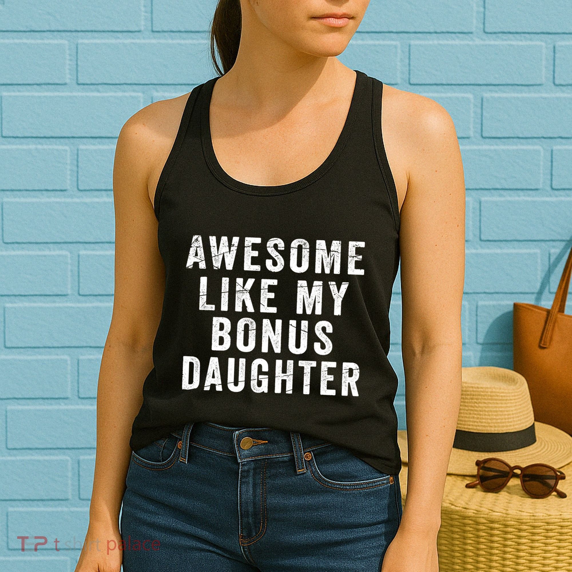 Fathers Day From Stepdaughter Awesome Like My Daughter Women's Tank Top