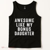Fathers Day From Stepdaughter Awesome Like My Daughter Tank Top thumb 2