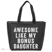 Fathers Day From Stepdaughter Awesome Like My Daughter Tote Bag thumb 0