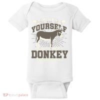 Funny Donkey Baby Bodysuit thumb 0