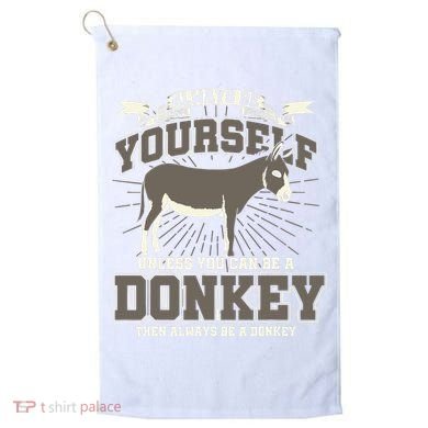 Funny Donkey Golf Towel
