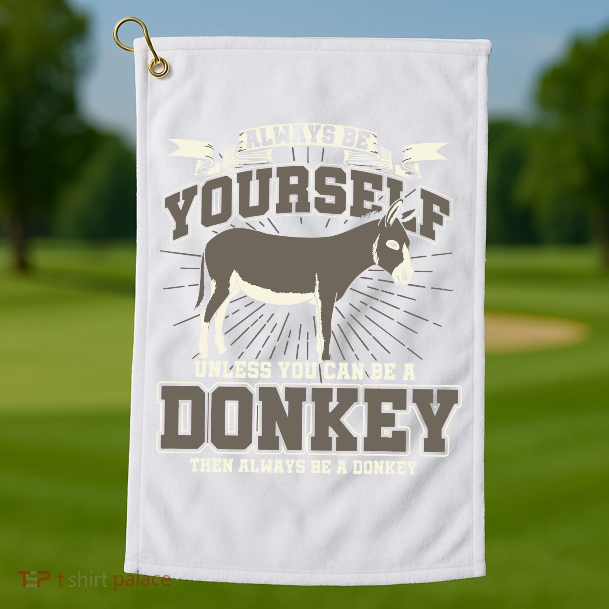Funny Donkey Golf Towel