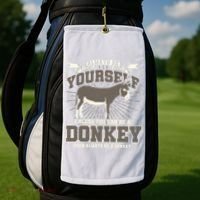 Funny Donkey Golf Towel thumb 2