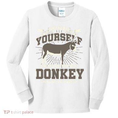 Funny Donkey Kids Long Sleeve Shirt