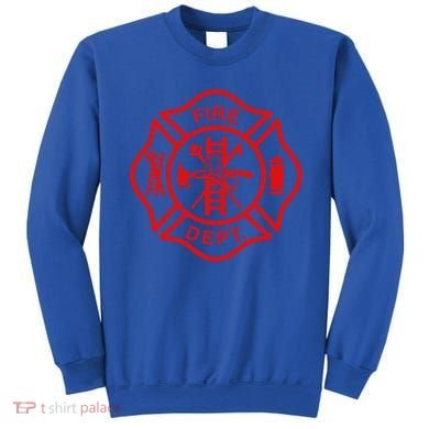Fire Departt Fire Firefighter Emblem Halloween Costume Gift Sweatshirt