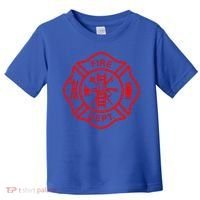 Fire Departt Fire Firefighter Emblem Halloween Costume Gift Toddler T-Shirt thumb 0