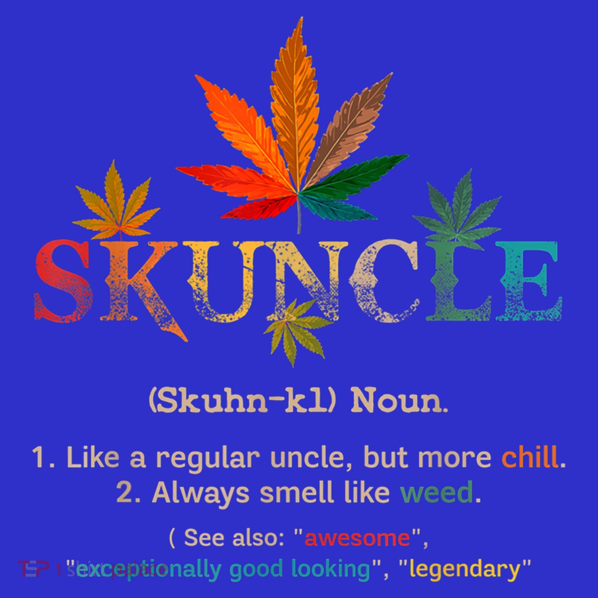 FatherS Day Funny Retro Vintage Uncle Wear Skuncle Skunkle Gift T-Shirt