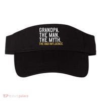 FatherS Day Gift Grandpa The Man The Myth The Bad Influence Visor thumb 0