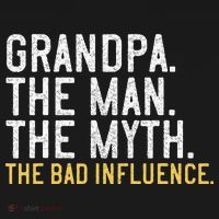 FatherS Day Gift Grandpa The Man The Myth The Bad Influence Visor thumb 3