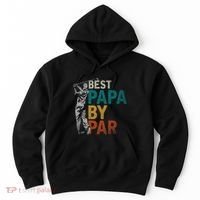 Fathers Day Golfer Dad Golfing Best Papa By Par Funny Golf Hoodie thumb 0