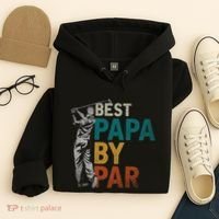 Fathers Day Golfer Dad Golfing Best Papa By Par Funny Golf Hoodie thumb 4