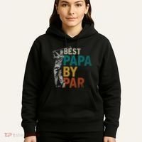 Fathers Day Golfer Dad Golfing Best Papa By Par Funny Golf Hoodie thumb 5