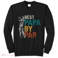 Fathers Day Golfer Dad Golfing Best Papa By Par Funny Golf Sweatshirt thumb 0