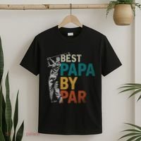 Fathers Day Golfer Dad Golfing Best Papa By Par Funny Golf T-Shirt thumb 2